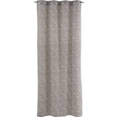 BigBuy Home Curtain Grey Flowers