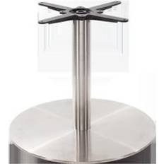 NetFurniture Round Stainless Steel Base Table