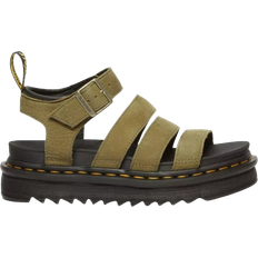 Green Sandals Dr. Martens Blaire Tumbled - Muted Olive