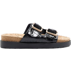Wide Fit Sandals River Island Double Buckle - Black