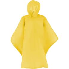Totes Kids' Hooded Pullover Rain Poncho with Snaps Yellow one one size