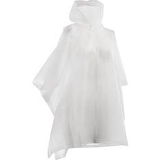 Totes Kids' Hooded Pullover Rain Poncho with Snaps Clear one one size