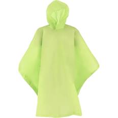 Totes Kids' Hooded Pullover Rain Poncho with Snaps Lime Green one one size