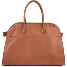 The Row Soft Margaux 15 Tote Bag - Dark Brown