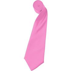 Premier Mens Plain Satin Tie Narrow Blade Pack of 2 Pink One