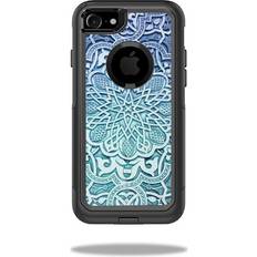 MightySkins Carved Blue Skin Commuter Case for iPhone SE (2020)/7/8