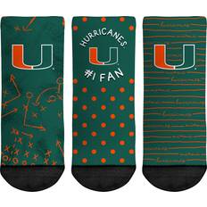 Polyester Socks Rock Em Socks Toddler Miami Hurricanes #1 Fan 3-Pack Crew Set