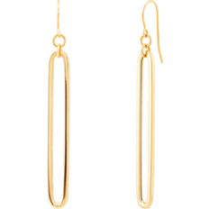 Welry Polished Oblong Drop Earrings in 14k Gold Gold