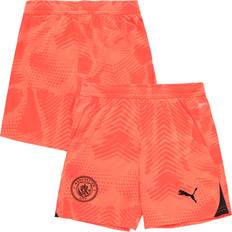 Junior Football Kits Puma Manchester City 24/25 Goalkeeper Shorts Youth, Neon Sun, 13-14 Youth