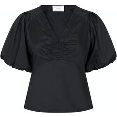 Neo Noir Irina Poplin Blouse - Black