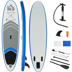 Inflatable paddle board Homcom 10Ft Inflatable Stand-Up Paddle Board with Accessories Blue