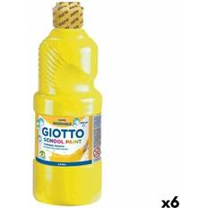 Yellow Tempera Paints Giotto Tempera School Yellow 500 ml Washable 6 Units