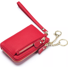 Aileder Women's Minimalist Pouch Small Coin Card Wallet - Red