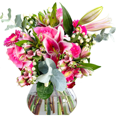 Love Flowers Pink Blush Assorted Flower Bouquet 1