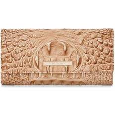 Brahmin Cordelia Embossed Leather Wallet Honey Brow