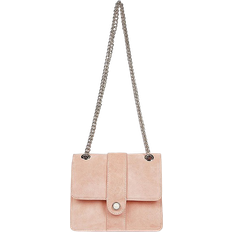 Kaleidoscope Suede Pearl Trim Shoulder Bag - Blush