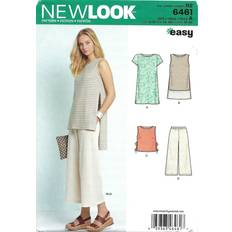 New Look Patterns Misses' Dress, Tunic, Top and Cropped Pants 6-8-10-12-14-16-18 6461