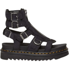 Dr. Martens Unisex Shoes Dr. Martens Olson Gladiator Sandals - Charcoal Gray/Tumbled Nubuck