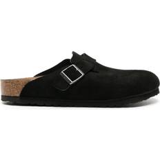 Unisex Outdoor Slippers Birkenstock Boston Suede Leather - Black