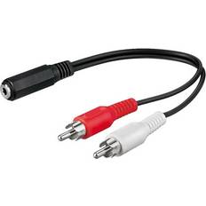 Goobay 3.5mm - 2RCA F-M 1.4m