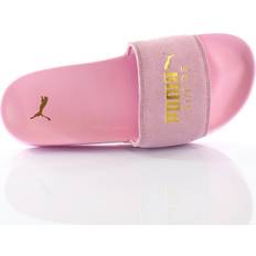Puma Unisex Slippers & Sandals Puma Leadcat Suede Slide Unisex Slip On Flip Flop Sliders Sandals 365758 Pink Leather
