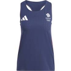 Adidas Slim Tank Tops Adidas Team GB Running Tank Navy Womens