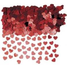 Red Confetti Amscan Sparkle Hearts Confetti Red One Size