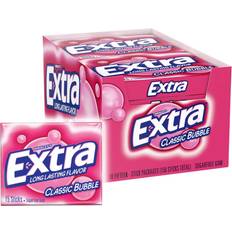 Extra Classic Bubble Sugar Free Chewing Gum, 15 Count