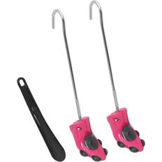 vidaXL Boot Stretchers with Shoe Horn Pink 34-40 Plastic Pink