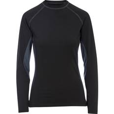 Trespass Base Layer Tops Trespass Womens Long Sleeve Thermal T-shirt Exploit Black