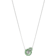 Georg Jensen Daisy Pendant - Silver/Green