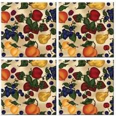 McGowan TT00440 Tuftop Fruit Collage Coaster 4pcs