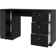 Madesa Modern Black Writing Desk 45x136cm