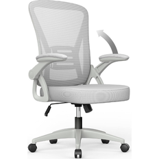 Grey Chairs Bigzzia Ergonomic Grey Office Chair 102cm