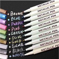 Black DIY Apogo metallic marker pens scrapbook for black paper for