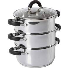 Silver Other Pots Tower Essentials 3 Tier with lid 2.1 L 18 cm