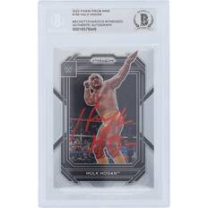 Panini America Hulk Hogan WWE Autographed 2023 Prizm Red Ink #195 Beckett Fanatics Witnessed Authenticated Card