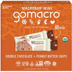 GoMacro Organic Gluten Free Macor Mini Bars Double Chocolate & Peanut Butter Chips 8