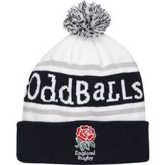 England Beanies England Rugby Oddballs Bobble Beanie White Unisex