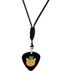 SONGTING Pineapple Cat Guitar Pick Necklace - Silver/Multicolour