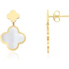 The Lovery of Pearl and Gold Drop Earrings