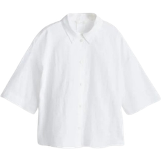Loose Shirts H&M Linen Shirt - White