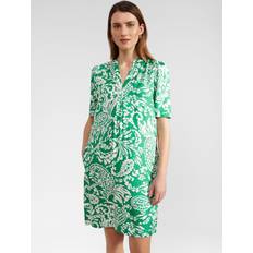 Hobbs Lucille Dress 18, GREEN IVORY