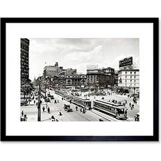 Square Framed Art ARTERY8 Sold by: Wee Blue Coo Ltd, Vintage Photo Cityscape Framed Art