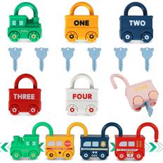 Kizmyee Montessori Lock & Key Car Toys
