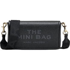 Solid Colours Crossbody Bags Marc Jacobs The Leather Mini Bag - Black