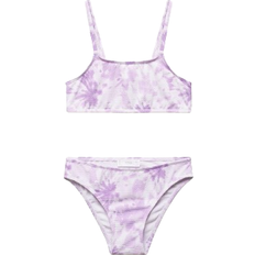 Purple Bikinis Mango Girl's Printed Bikini - Light/Pastel Purple