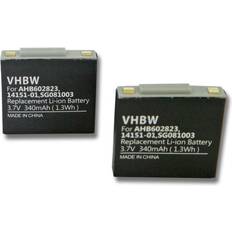 VHBW 3.7V Li-Polymer Battery 340mAh for AHB602823 Compatible 2-pack