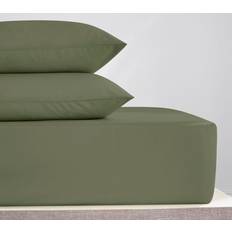 Fitted Sheet Bed Sheets Dunelm Pure Cotton Bed Sheet Green (190x90cm)