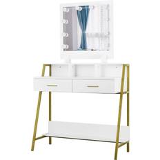 WOLTU MB6076ws White Dressing Table 40x90cm